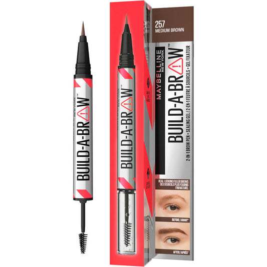 Maybelline Build-A-Brow 2 Easy Steps Eye Brow Pencil and Gel