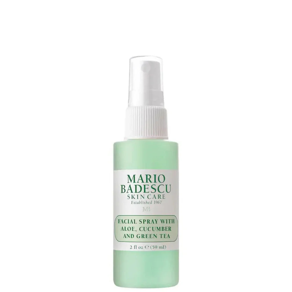 Mario Badescu Facial Spray with Aloe, Cucumber and Green Tea bottle on a white background
