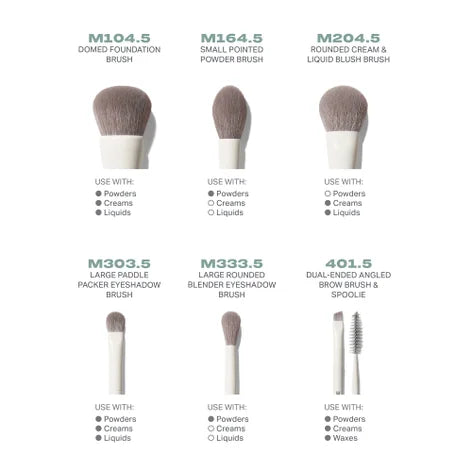 Morphe Along For The Glide 6-Piece Travel Brush Set