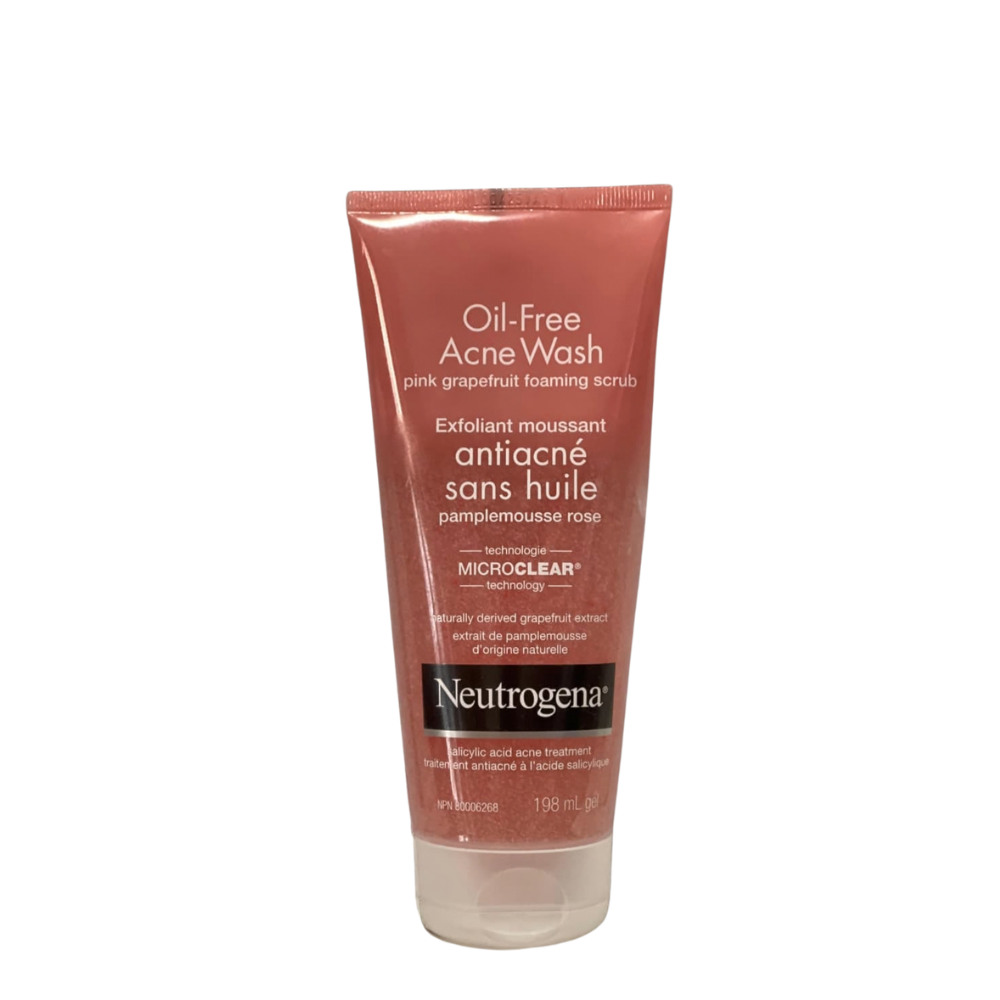 Neutrogena oil free Acne Wash pink grapefruit facial Cleanser 198ml