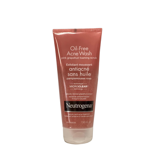 Neutrogena oil free Acne Wash pink grapefruit facial Cleanser 198ml
