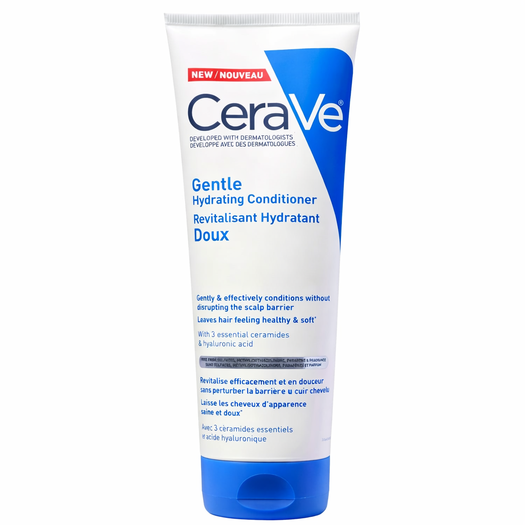 CeraVe Gentle Hydrating Conditioner tube on a white background