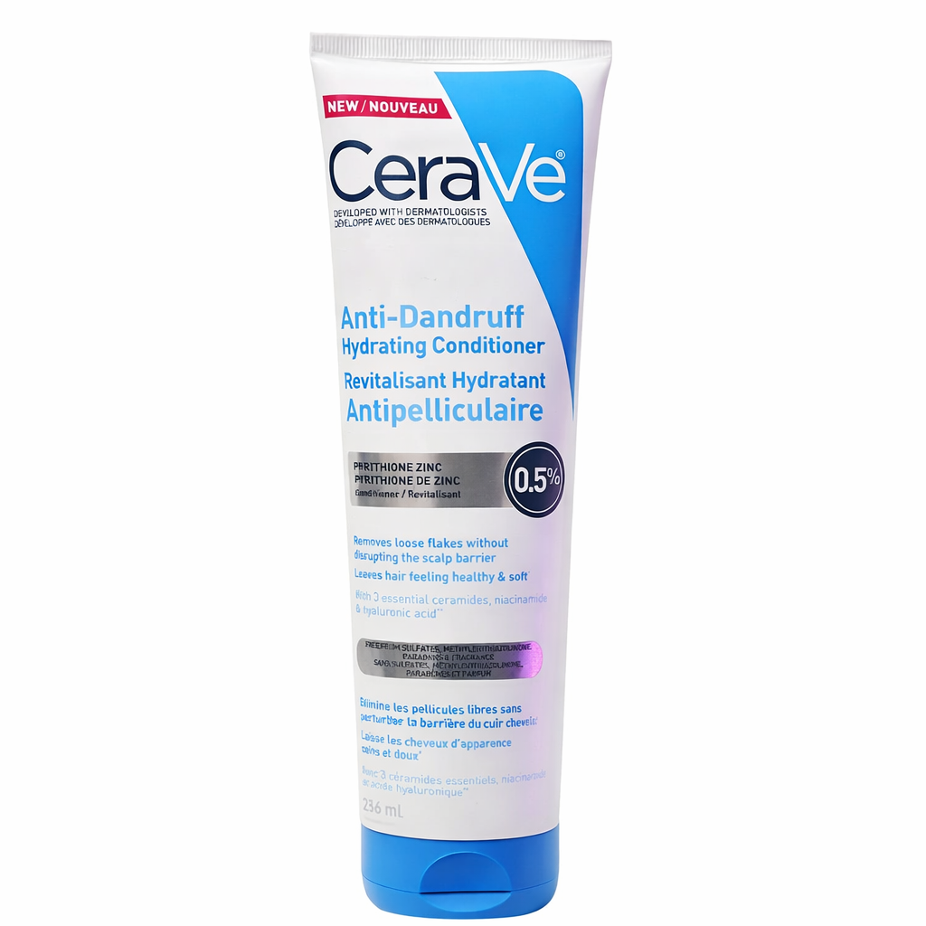 CeraVe Anti-Dandruff Hydrating Conditioner bottle on a white background