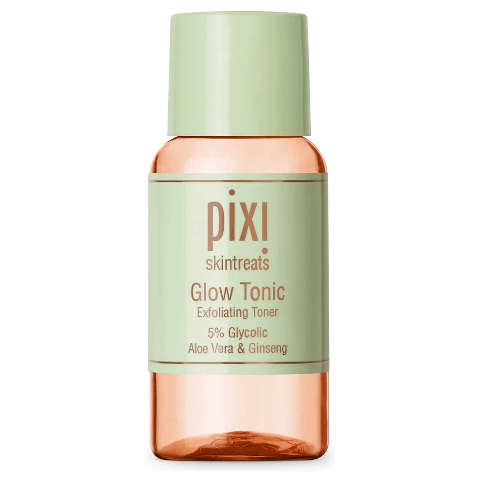 PIXI Glow Tonic bottle on a white background