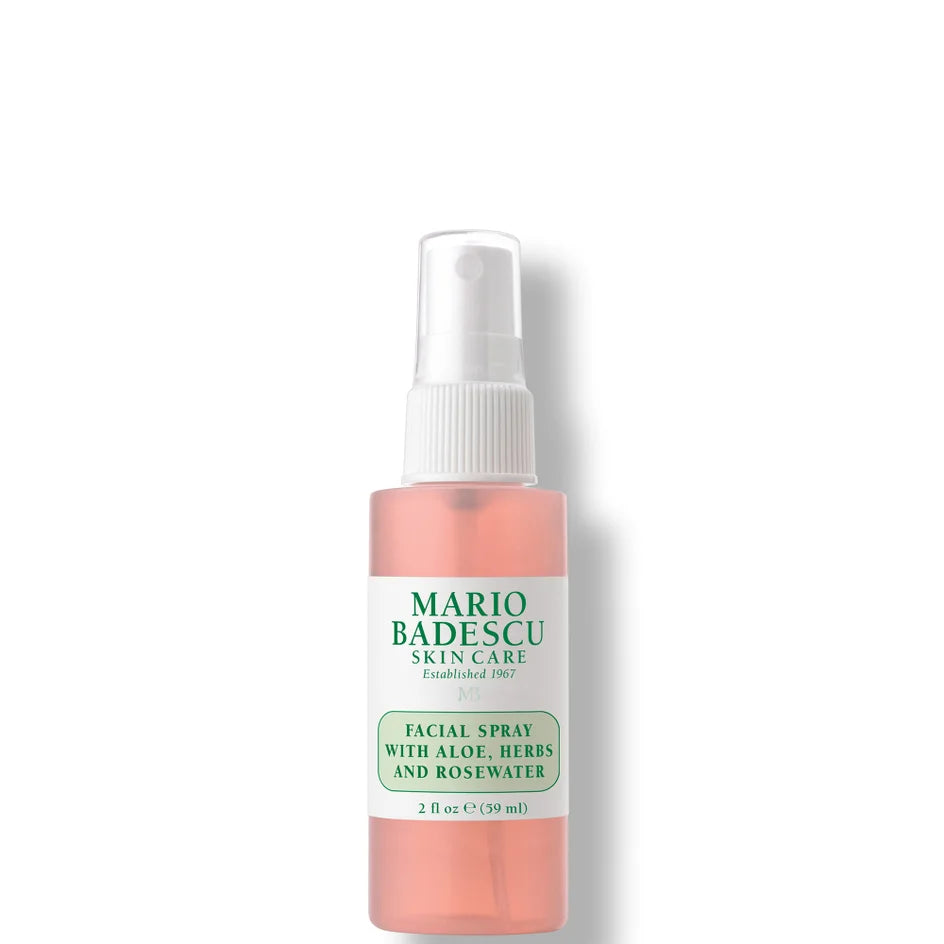 Mario Badescu Facial Spray with Aloe, Herbs and Rosewater bottle on a white background