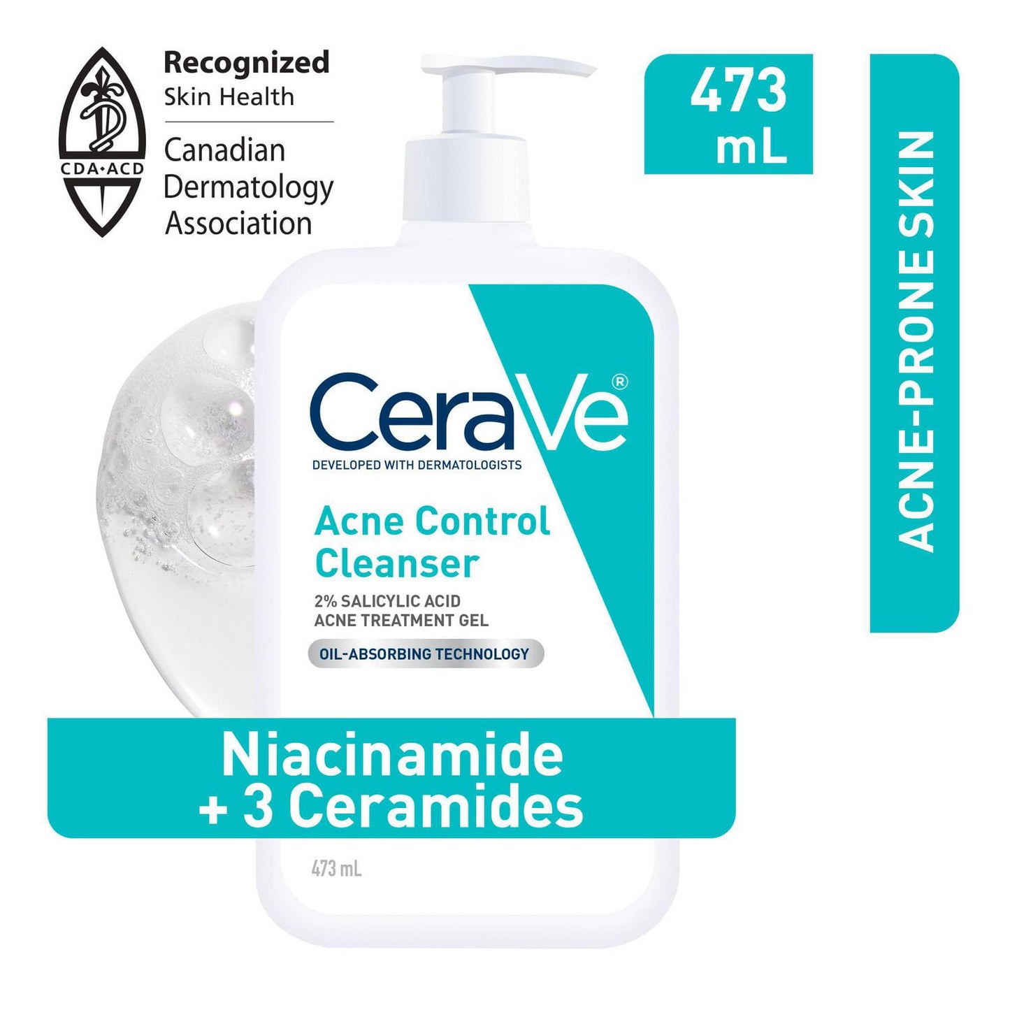 Cerave Acne control cleanser 473 ml (Canada)
