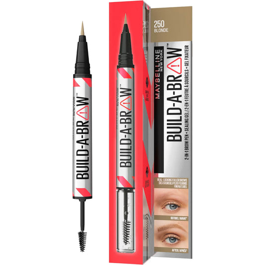 Maybelline Build-A-Brow 2 Easy Steps Eye Brow Pencil and Gel 