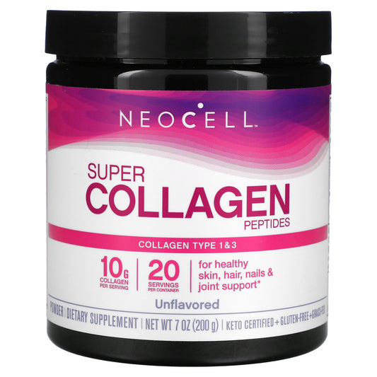 Neocell Super Collagen Peptides, Unflavored, 7 Oz (200 G)