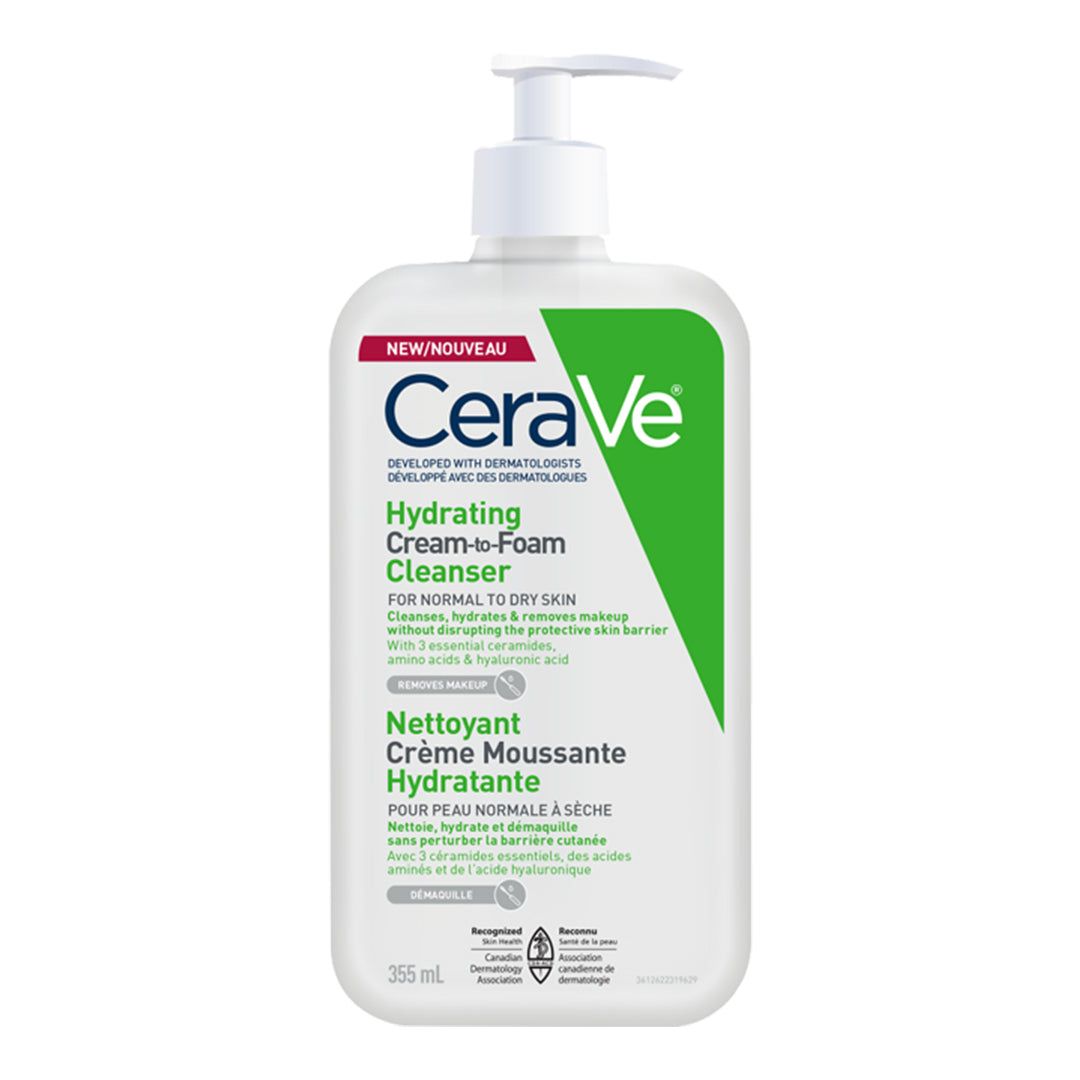 Cerave hydrating cream to foam cleanser 355 ml ( Canada)