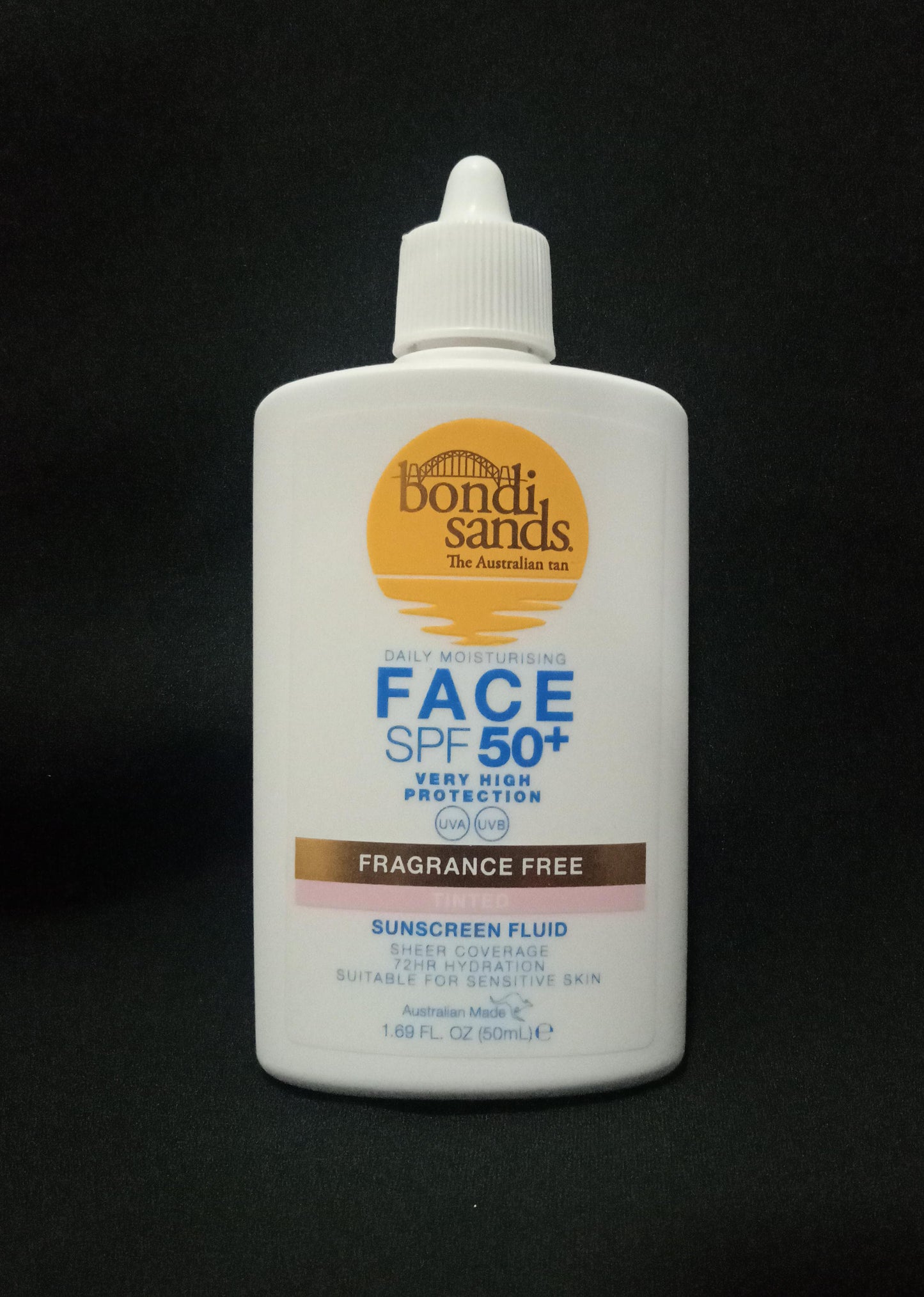 Bondi Sands SPF 50+ Tinted Face Fluid bottle