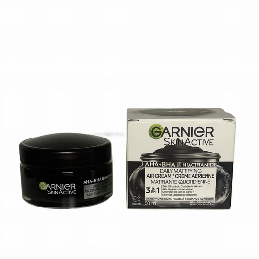Garnier Pure Active AHA+BHA Charcoal Daily Mattifying Air Cream 50ml
