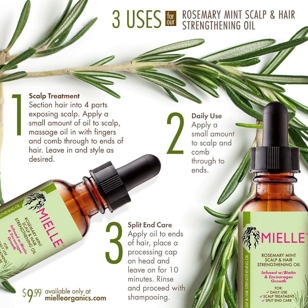 Mielle Rosemary Mint Scalp Hair Strengthening Oil mielle-rosemary-mint-scalp-hair-strengthening-oil