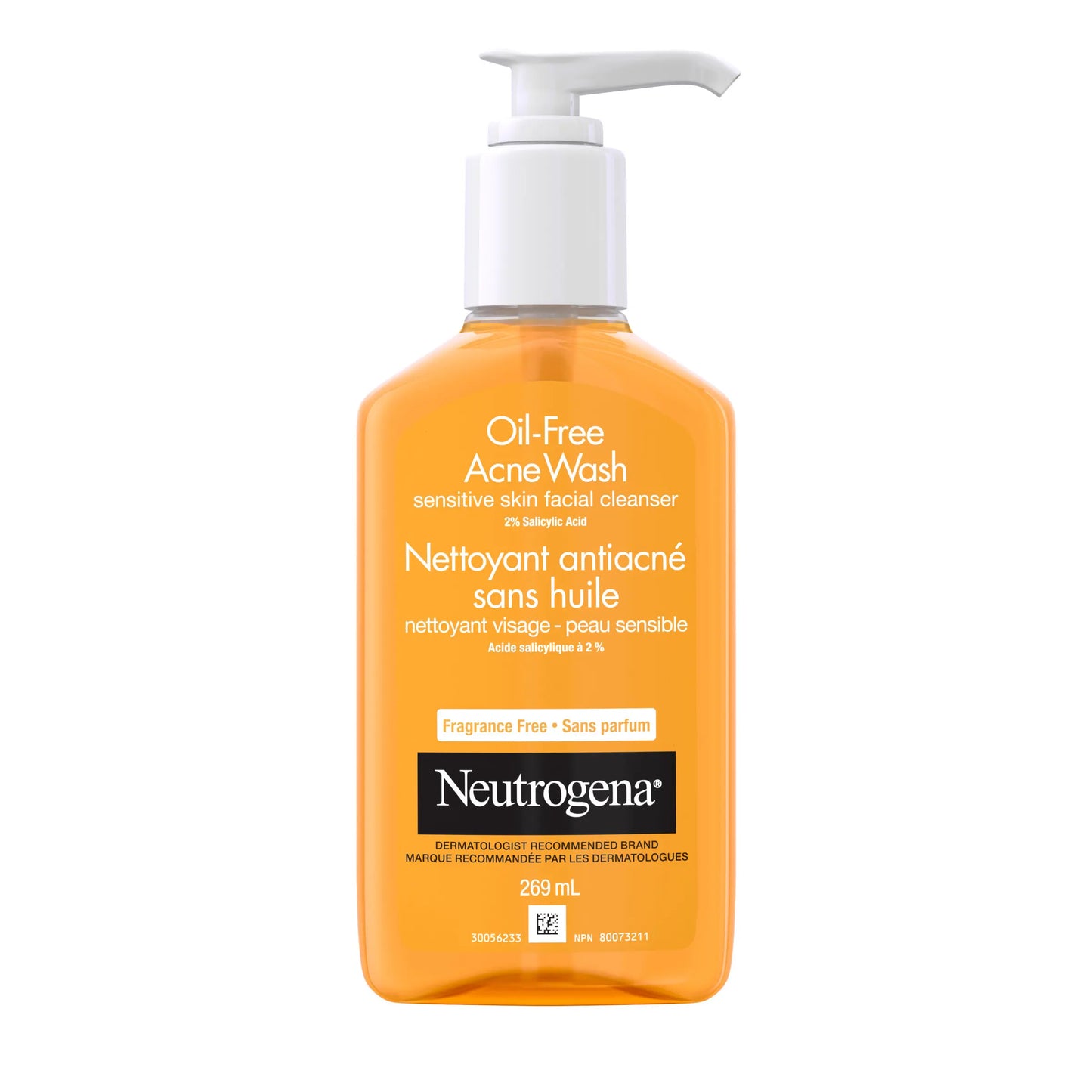 Neutrogena Oil Free Acne (sensitive skin facial cleanser) 269 ml