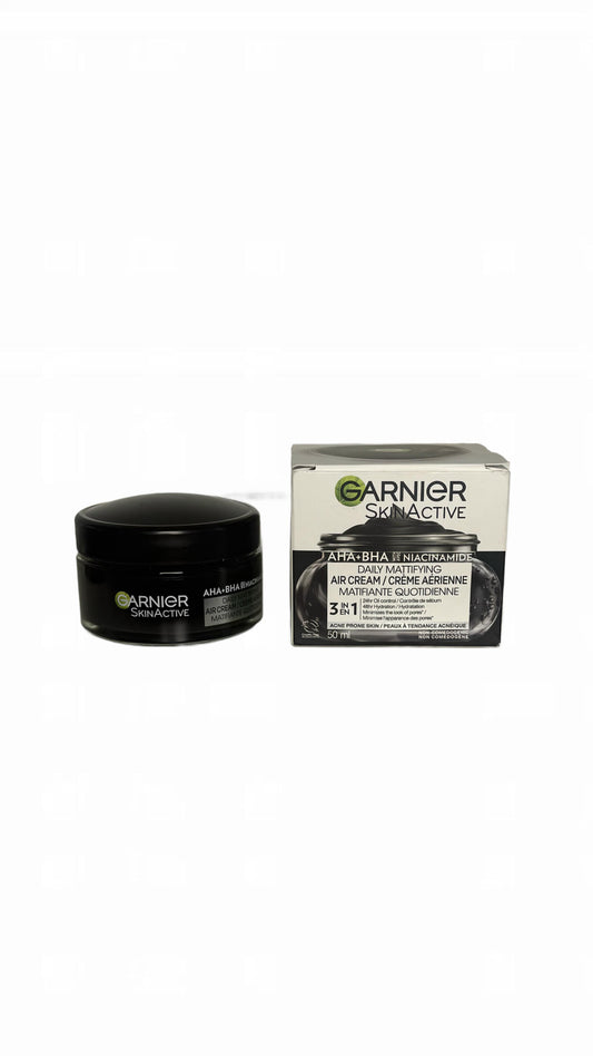 Garnier Pure Active AHA+BHA Charcoal Daily Mattifying Air Cream 50ml