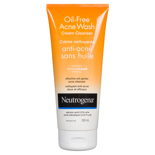 Neutrogena Oil Free Acne Wash Cream Cleanser 200 ml