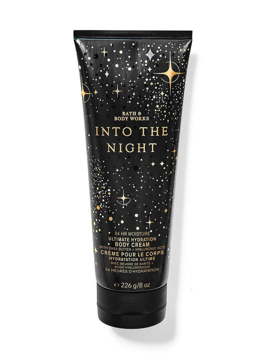 Bath and Body works into the night body cream