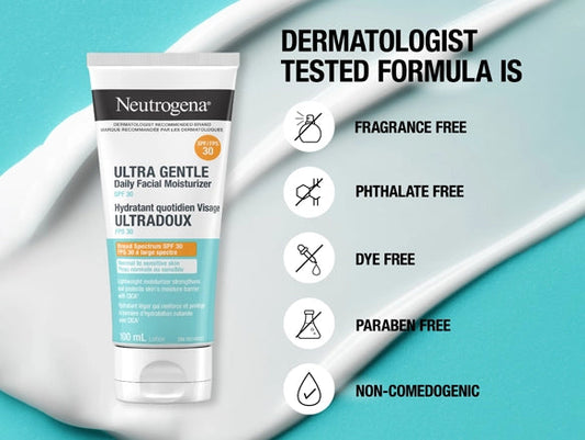Neutrogena Ultra Gentle Daily Facial Moisturizer SPF 30 100ml