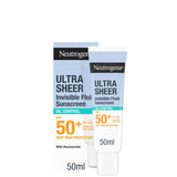 Neutrogena Ultra Sheer Invisible Fluid Sunscreen Oil Control SPF50+ 50 ml