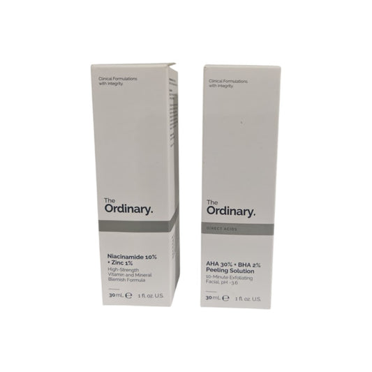 The ordinary niacinamide & Peeling Solution 30 ml bundle