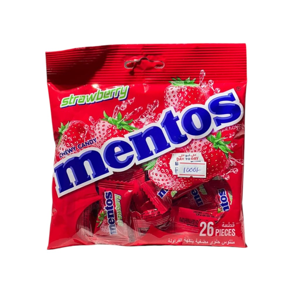 Mentos strawberry chewy candy