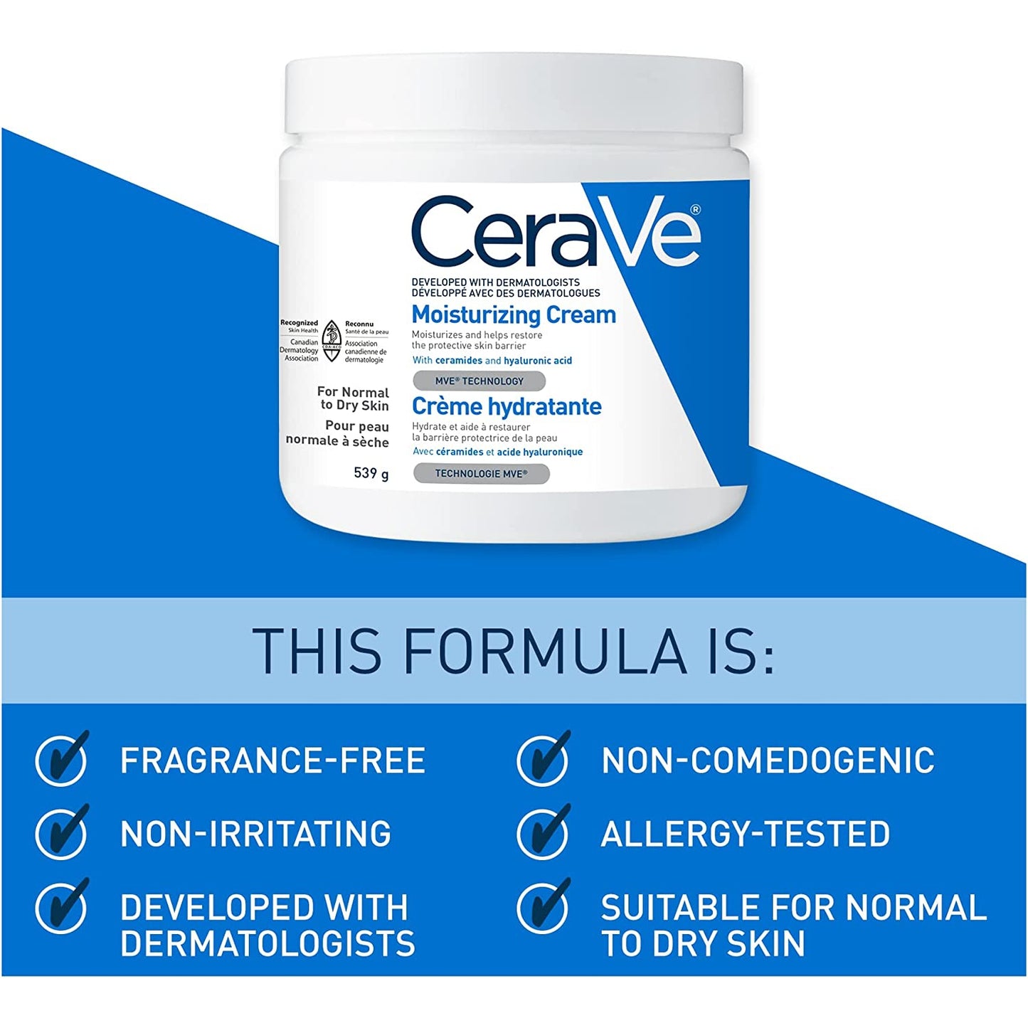 Cerave Moisturizing Cream 539g (Canada)