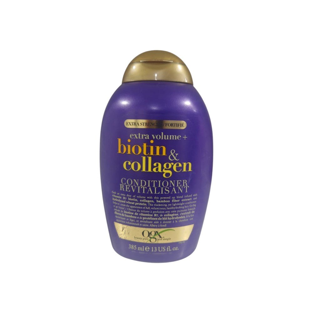 Ogx extra Volume Biotin and Collagen Revitalisant Conditioner 385 ml