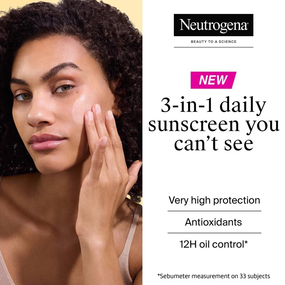 Neutrogena Ultra Sheer Invisible Fluid Sunscreen Oil Control SPF50+ 50 ml