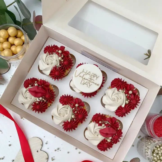 Happy Valentines 6 pcs Cupcake Box