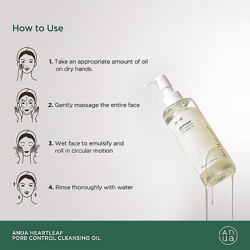 Anua Heartleaf Pore Control Cleansing Oil 200ml (PREORDER)